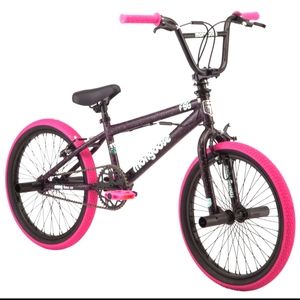 Mongoose FSG BMX Bike, 20-inch wheels, single speed, black and pink